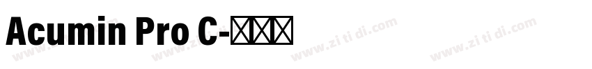 Acumin Pro C字体转换